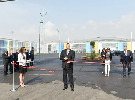 Prezident İlham Əliyev və xanımı Avropa Oyunları Parkının açılışında iştirak ediblər