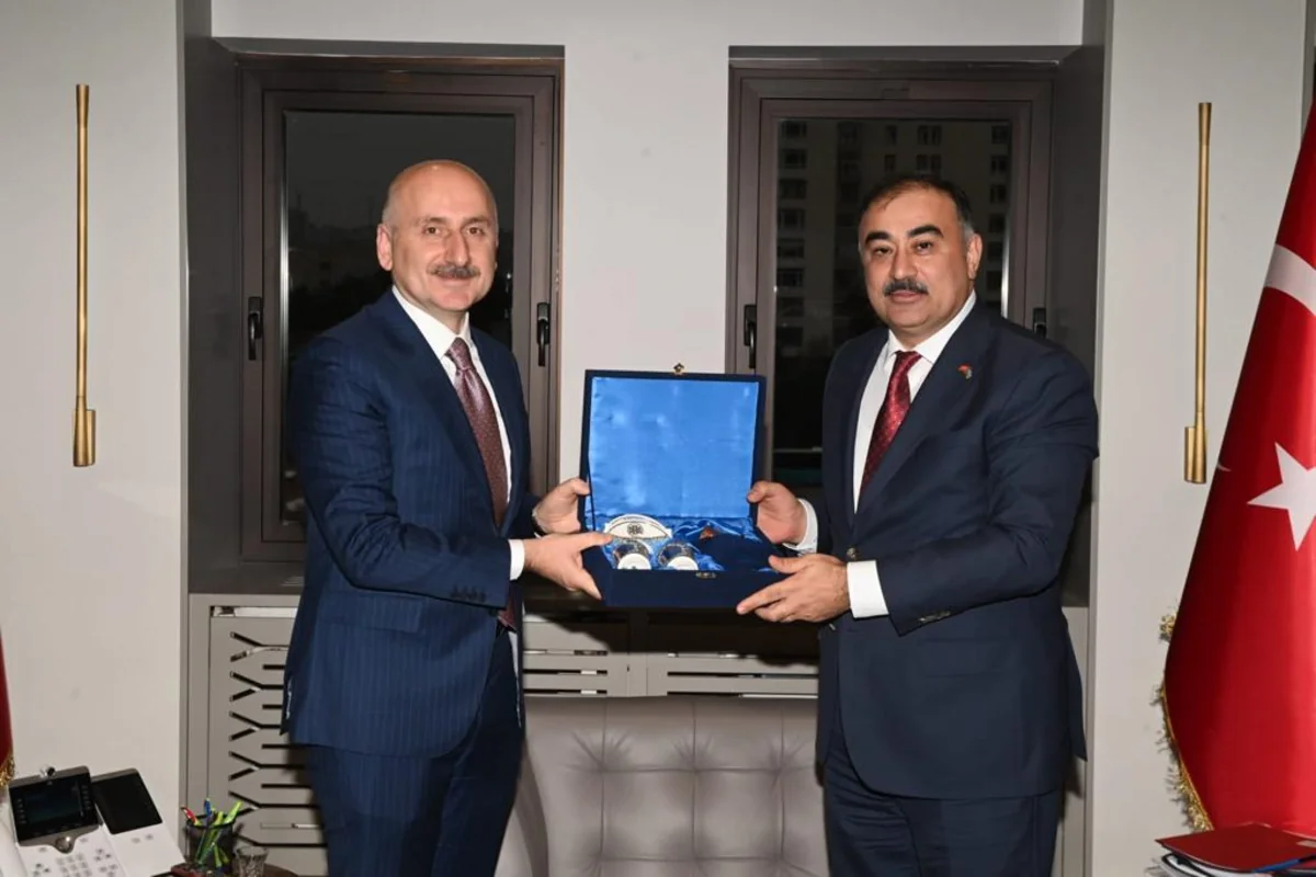 Azərbaycan səfiri Türkiyənin nəqliyyat naziri ilə görüşüb