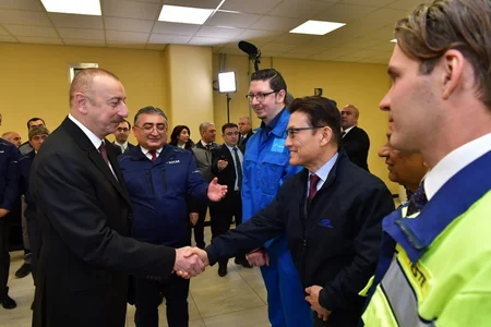 Prezident İlham Əliyev Sumqayıtda “SOCAR karbamid” zavodunun açılışında iştirak edib - YENİLƏNİB