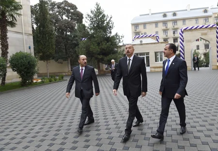 President Ilham Aliyev views secondary school No 1 in Ganja after major overhaul