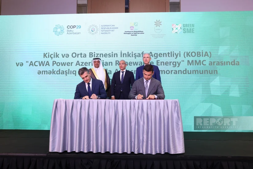 KOBİA ACWA Power Azerbaijan Renewable Energy ilə Anlaşma Memorandumu imzalayıb