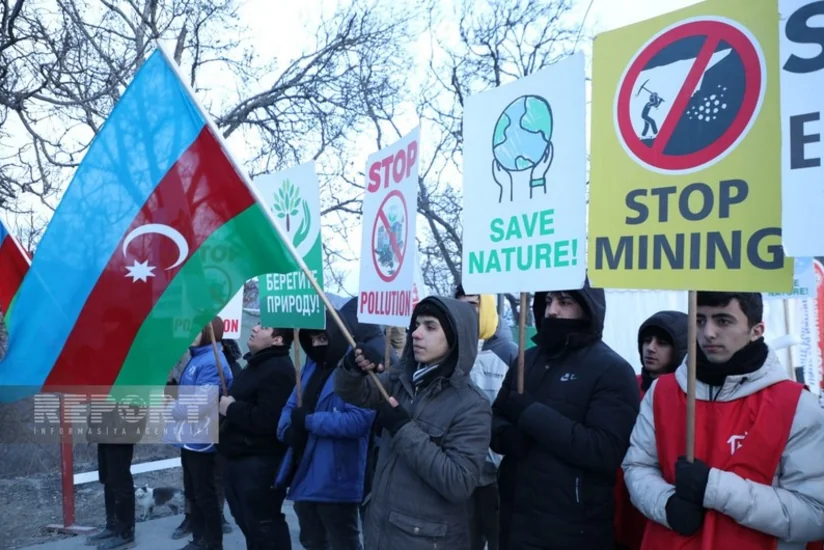 Участники демонстрации на дороге Ханкенди-Лачын продолжают проявлять высокую активность