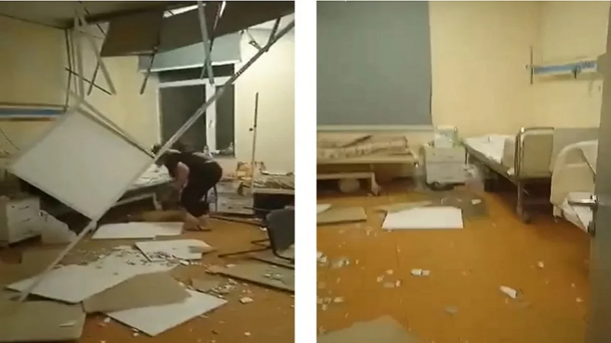 В детской больнице в Батуми обвалился потолок