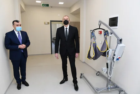 İlham Əliyev Şağan Reabilitasiya Pansionatının açılışında iştirak edib