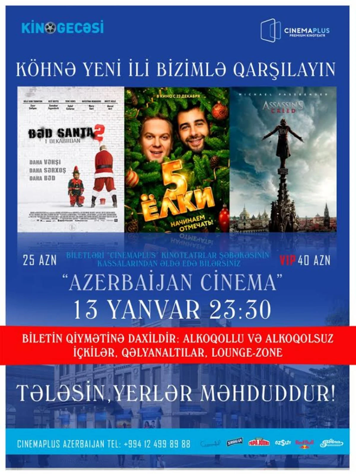 “CinemaPlus Azerbaijan”da “Kino gecəsi” keçirilib - FOTO - VİDEO
