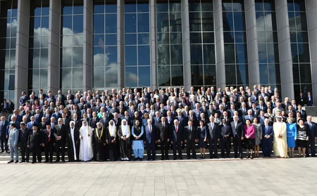 Prezident İlham Əliyev Azərbaycan parlamentinin 100 illiyi münasibətilə keçirilən təntənəli iclasda iştirak edib