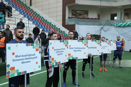 Heydər Əliyevin xatirəsinə həsr olunmuş minifutbol turnirinin açılış mərasimi keçirilib