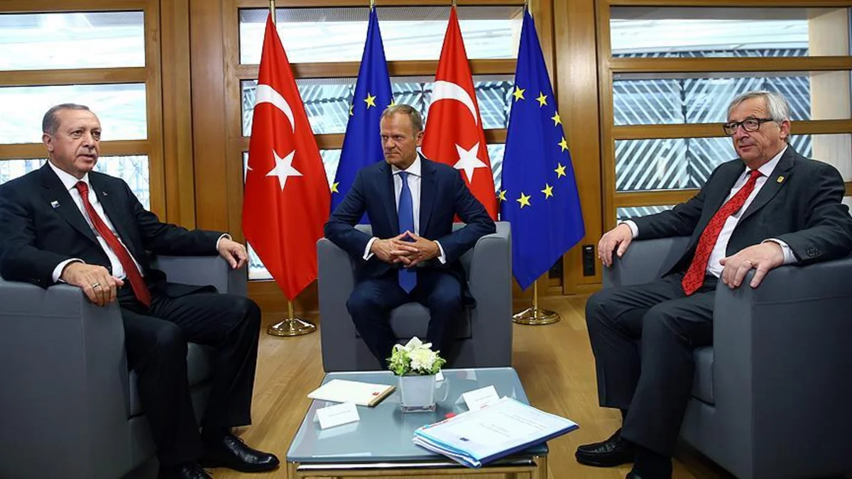 Türkiyə prezidenti Avropa İttifaqının rəhbərləri ilə görüşüb
