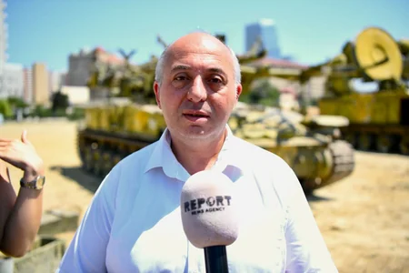 Обнаруженный в Ходжалы ЗРК доставлен в Парк военных трофеев в Баку