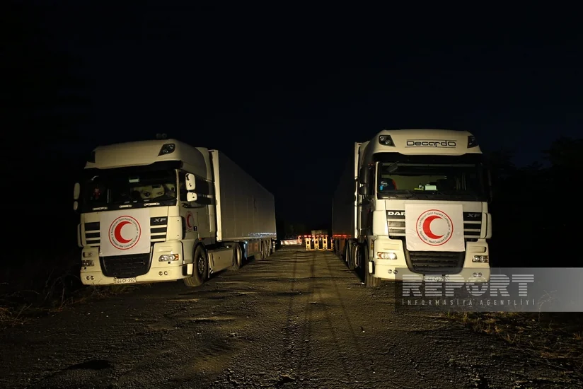 Bakıdan Qarabağda yaşayan erməniəsillilərə göndərilən ərzaq karvanı 7 gündür Ağdam-Xankəndi yolunda gözləyir