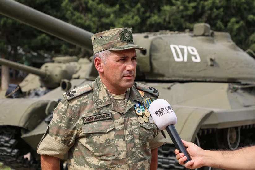 Офицер: На захваченном у врага танке мы вступили в бои за Шушу