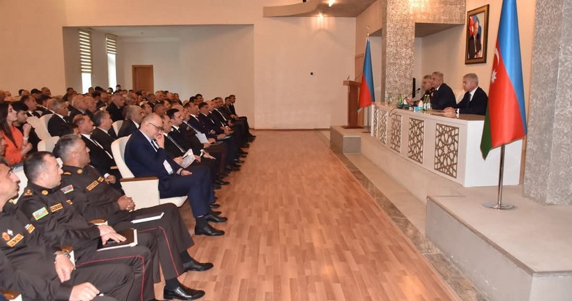 İmişlidə yanğın təhlükəsizliyi ilə bağlı regional müşavirə keçirilib