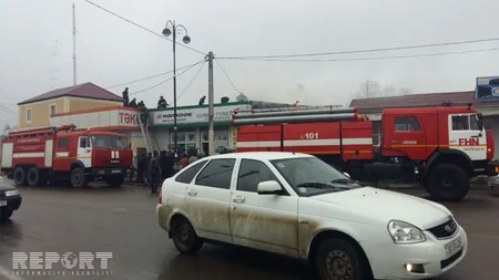 Lənkəran şəhərində mağaza yanıb - FOTO - VİDEO