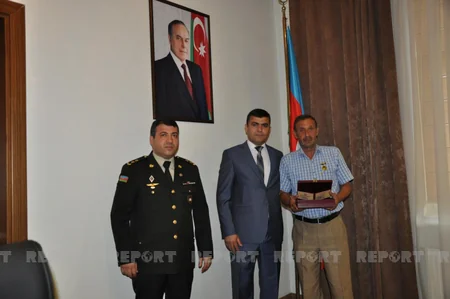 Biləsuvarda Vətən Müharibəsi Qəhrəmanı fəxri adları təqdim edilib 
