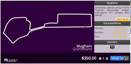 ​Bakıda keçiriləcək Formula 1 üzrə Avropa Qran Prisinə biletlərin qiymətləri bahalaşıb