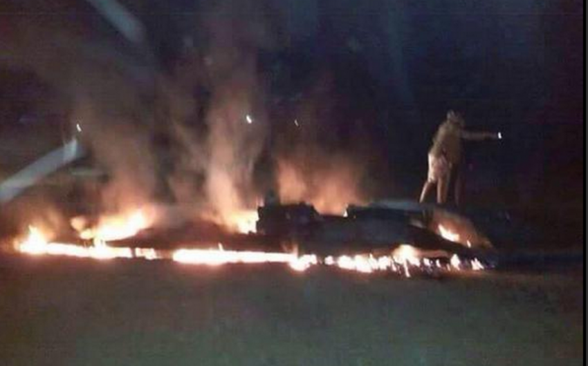 ​Yəməndə Səudiyyə Ərəbistanına məxsus F-16 təyyarəsi vurulub - FOTO