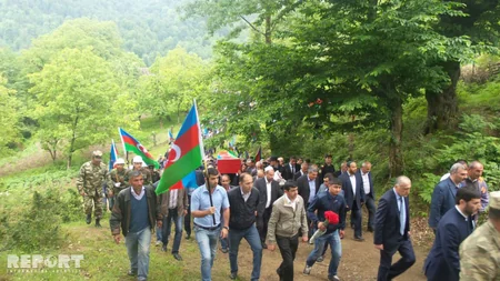 Azərbaycan ordusunun şəhid olan əsgəri Lerikdə dəfn olunub - FOTO