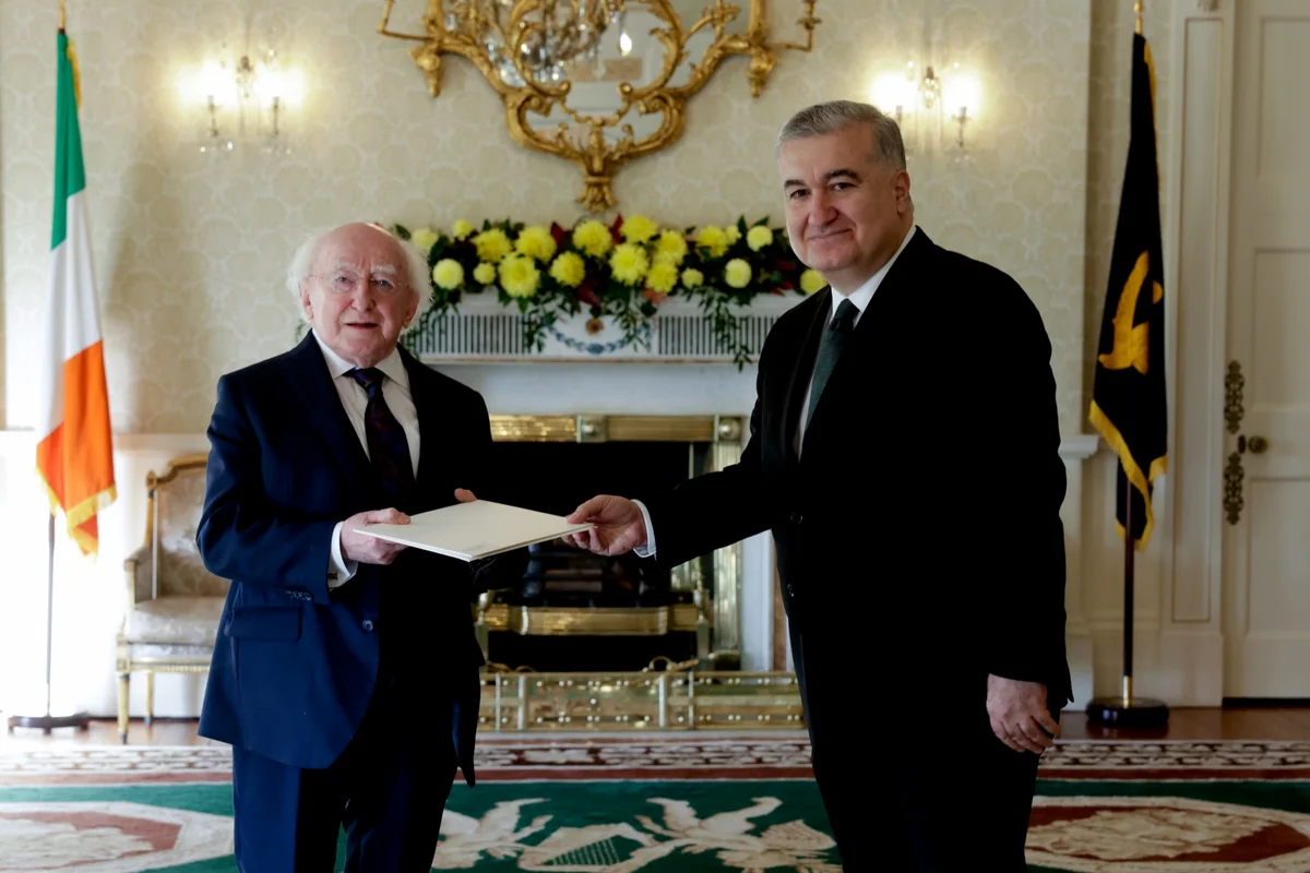 Azərbaycan səfiri etimadnaməsini İrlandiya Prezidentinə təqdim edib