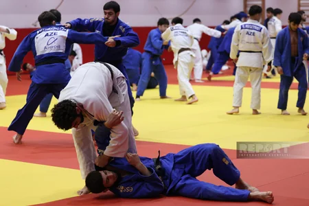 Avropa çempionatına qatılacaq Azərbaycanın cüdo millisinin açıq məşqi keçirilib