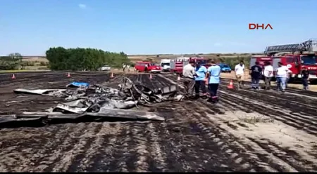 Training plane crashed in Turkey, two people killed - VIDEO
