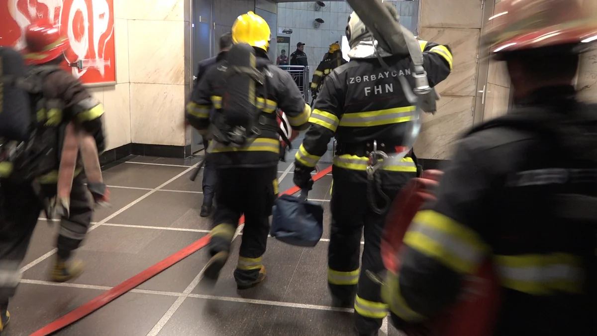 Bakı metrosunda fövqəladə hadisələrə hazırlıqla bağlı təlim keçirilib