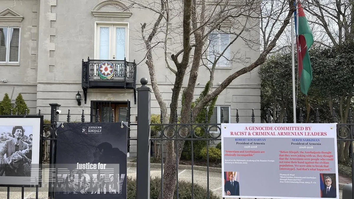 Car of Azerbaijani embassy in US shelled from pneumatic weapon