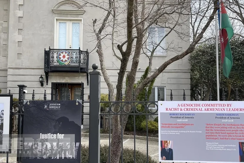 Car of Azerbaijani embassy in US shelled from pneumatic weapon