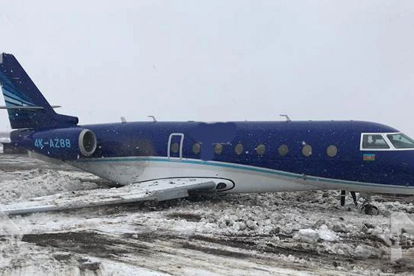 Azərbaycana məxsus təyyarənin Rusiya aeroportunda zolaqdan kənara çıxması ilə bağlı cinayət işi açılıb