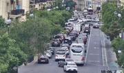 Bakının bir sıra yollarında tıxac yaranıb – SİYAHI