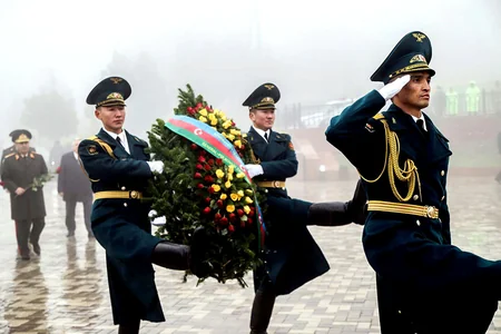 Zakir Hasanov visits Ata-Beyit National Historical and Memorial Complex in Bishkek