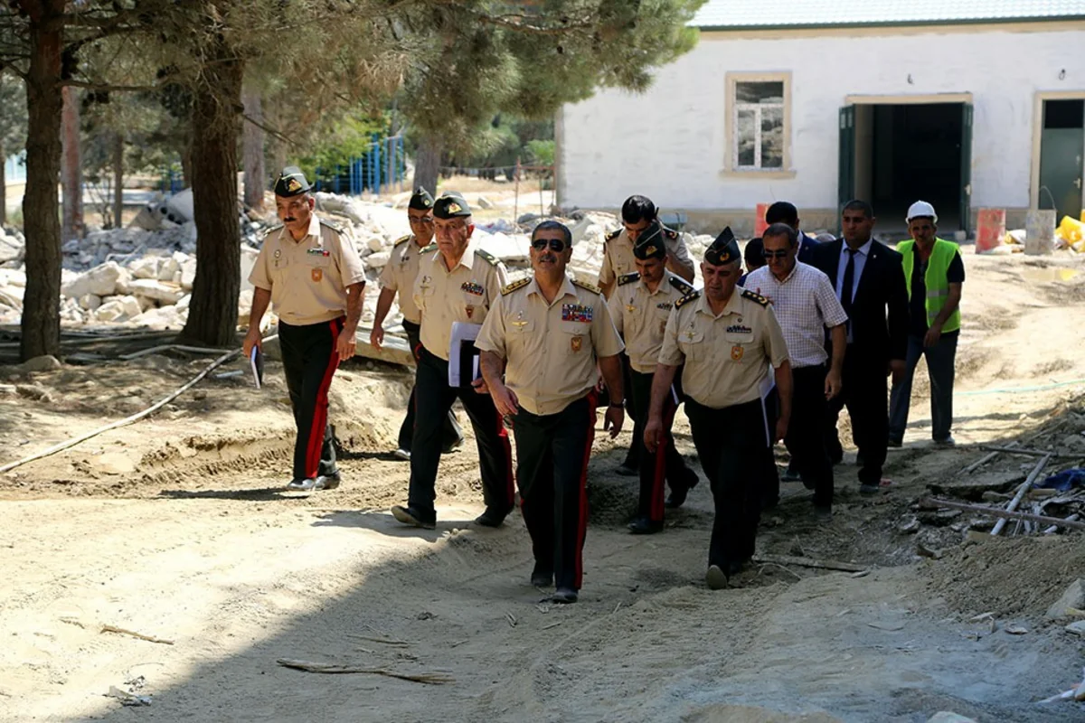 Zakir Hasanov checked major construction work being carried out at Military Lyceum