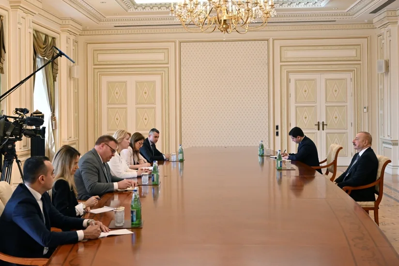 Президент Ильхам Алиев принял председателя парламента Черногории