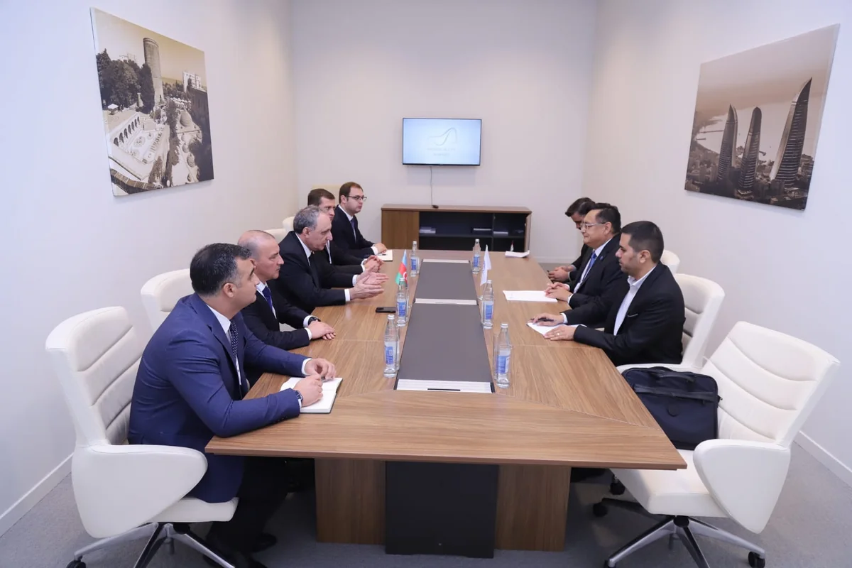 Kamran Əliyev İqtisadi Əməkdaşlıq Təşkilatının məsul şəxsləri ilə görüşüb