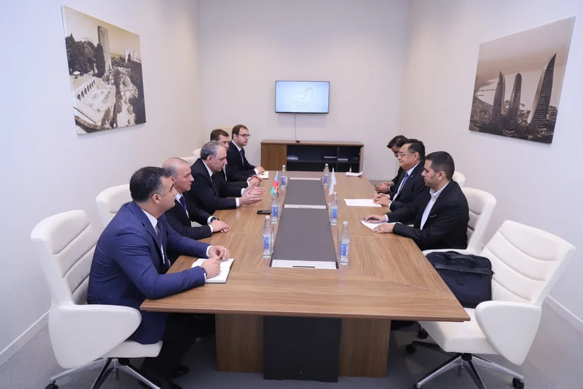 Kamran Əliyev İqtisadi Əməkdaşlıq Təşkilatının məsul şəxsləri ilə görüşüb
