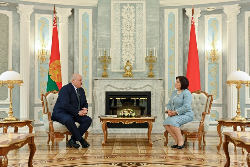 Belarus Prezidenti Azərbaycan Milli Məclis sədrini qəbul edib, ikitərəfli əlaqələrin inkişafı müzakirə olunub