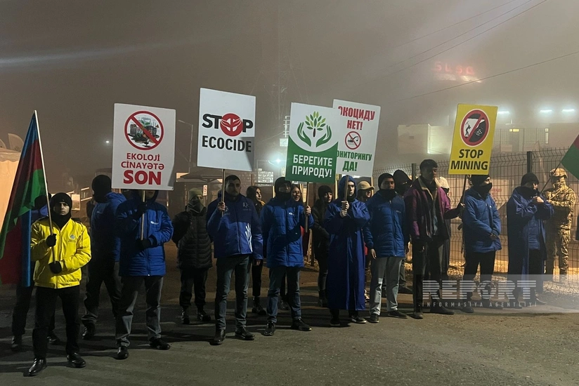 Xankəndi-Laçın yolu: ekoaksiya yağışlı havaya baxmayaraq davam edir 