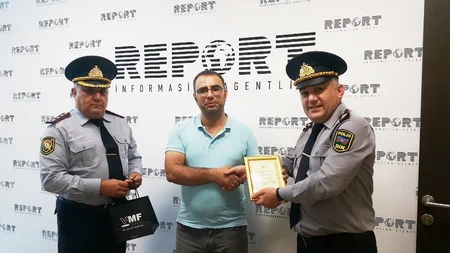 Bakı Şəhər Baş Polis İdarəsi “Report”un redaktorunu təltif edib