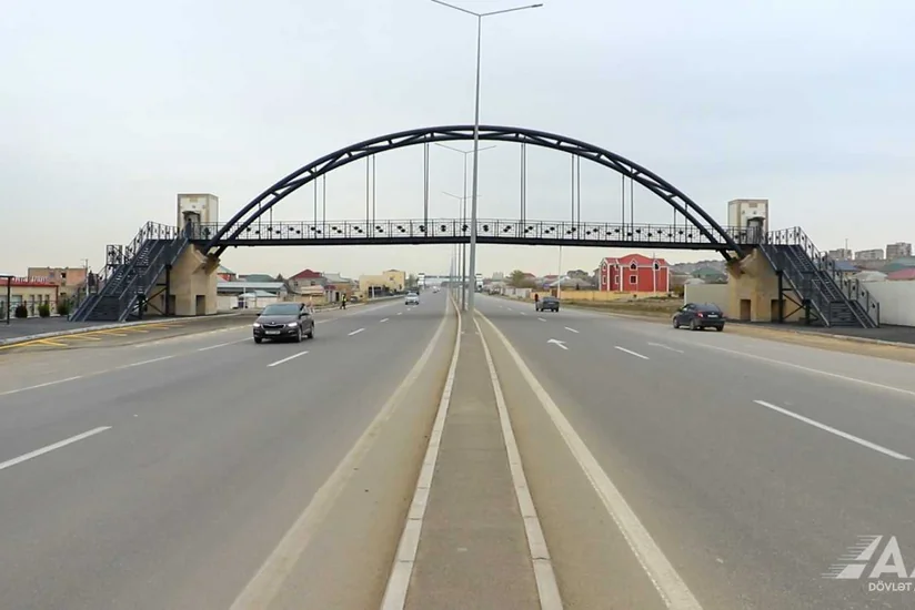 Bakı-Şamaxı-Yevlax avtomobil yolunda daha bir piyada keçidi istifadəyə verilib