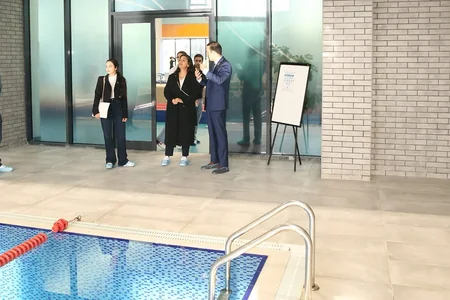 Türkiyəli Olimpiya mükafatçısı Milli Gimnastika Arenasının qonağı olub