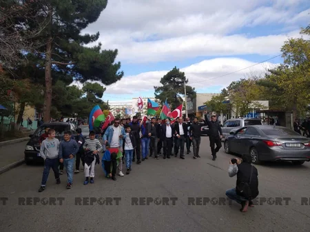 В Грузии празднуют победу Азербайджана