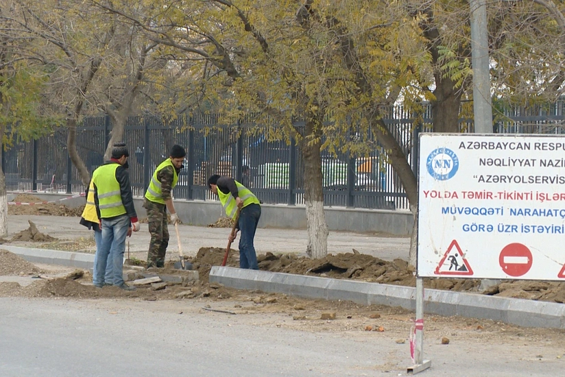 Another road enhanced in Baku