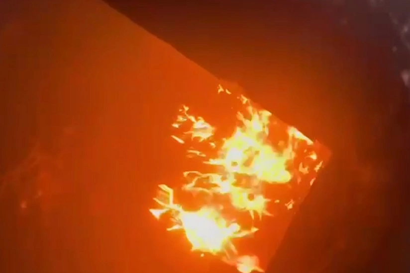 Binə ticarət mərkəzində yanğın olub