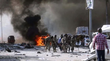 Somalidə partlayış törədilib, ölənlər var - FOTO