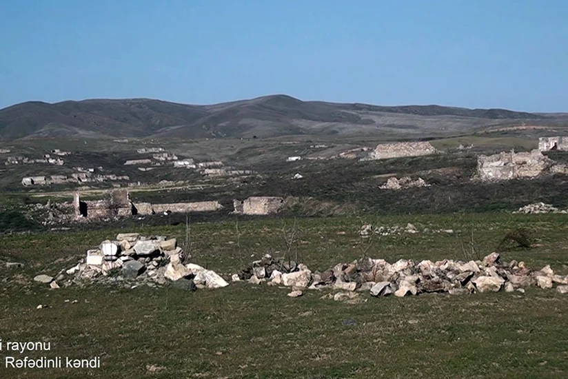 Footage from liberated Ashaghi Rafadinli village of Azerbaijan's Fuzuli district
