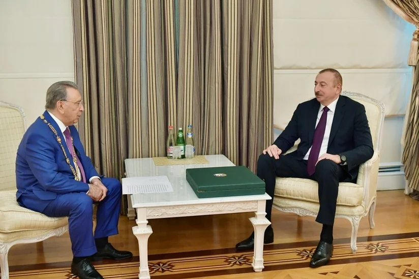 President Ilham Aliyev received Ramiz Mehdiyev and presented “Heydar Aliyev” Order to him