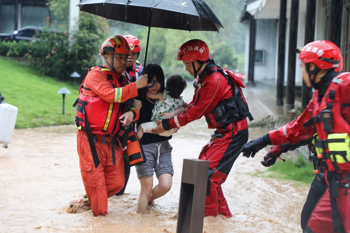 Rainstorms affect 536,000 people in China's Jiangxi