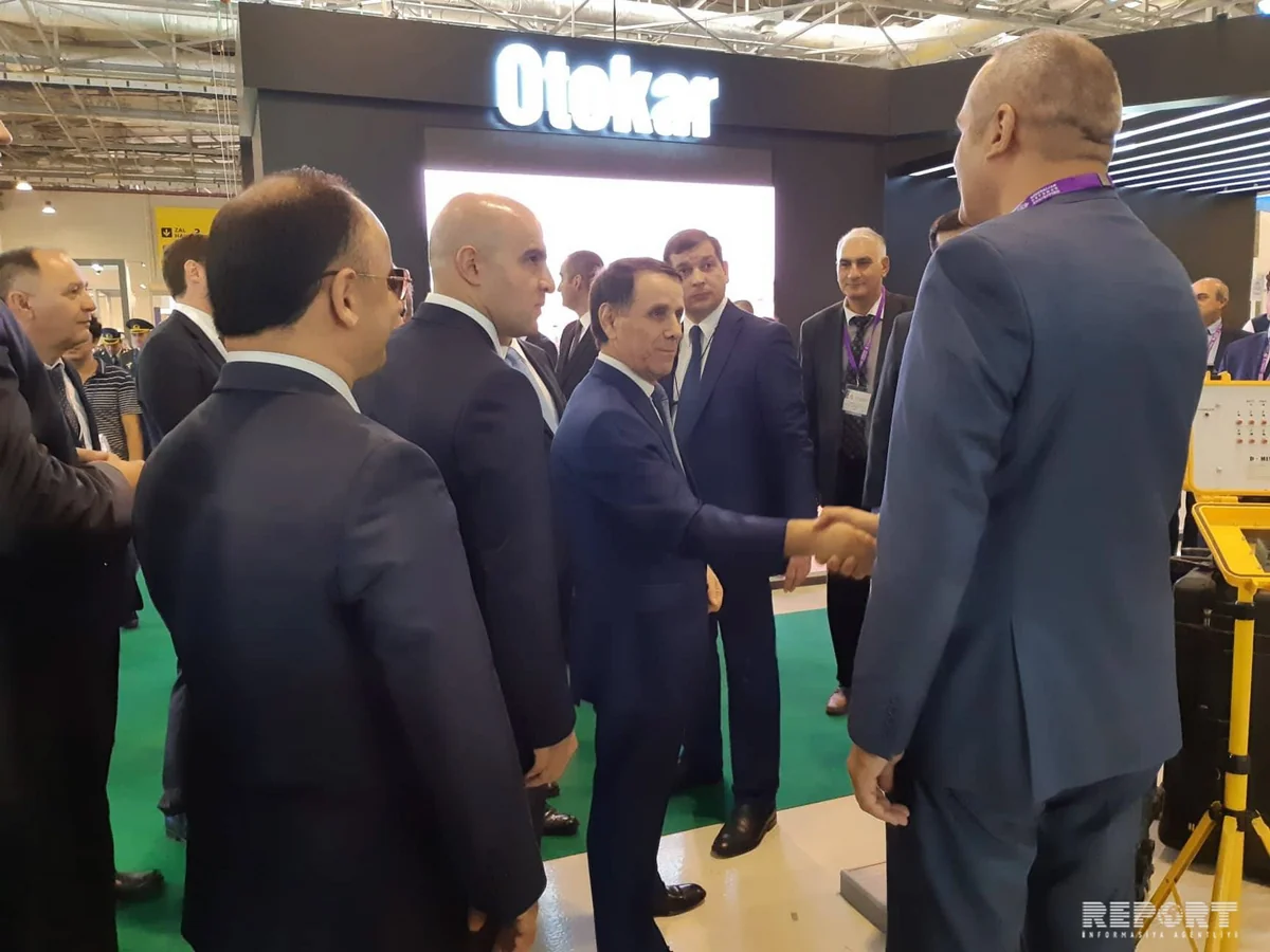 Novruz Mammadov gets acquainted with 3rd International Defense Exhibition ADEX-2018