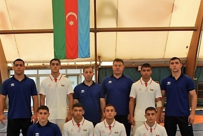 Сборная Азербайджана по греко-римской борьбе заняла 2-е место на ЧМ