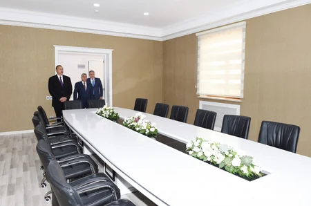 ​Prezident İlham Əliyev Göyçayda bir sıra obyektlərin açılışında iştirak edib