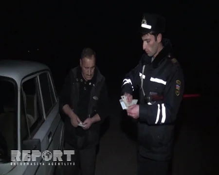 Astarada yol polisinin keçirdiyi reyd zamanı 50-ə qədər avtomobil saxlanılıb - FOTO